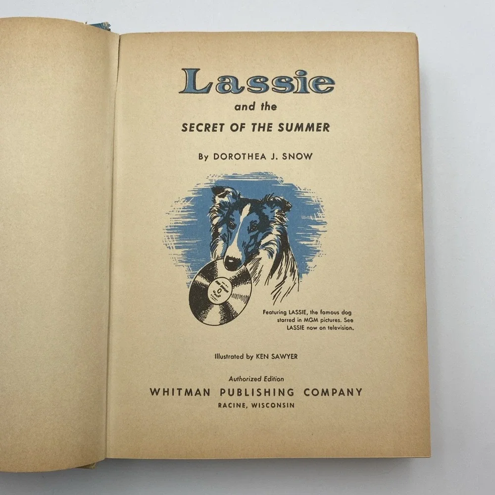 Lot of 4 Lassie Dog Vintage HC Whitman Classics Bristlecone Pine and‎ More
